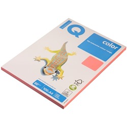 Бумага цветная А4 100 л, IQ COLOR Neon, 80 г/м2, розовый неон, NEOPI