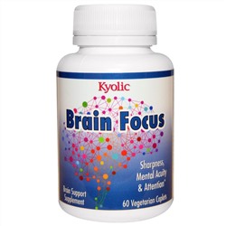 Kyolic, Brain Focus, 60 вегетарианских капсул