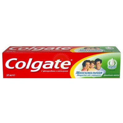 Зубная паста Колгейт 50мл Защита от кариеса Двойная мята