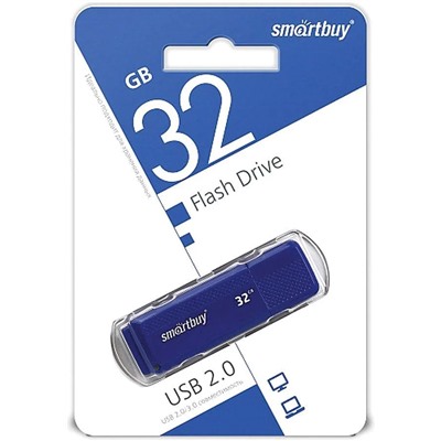 USB карта памяти 32ГБ Smart Buy Dock (синий)