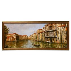 Картина "Венецианский канал" 20х50 см (53х23см)