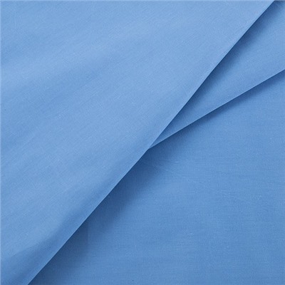 Ткань на отрез сатин гладкокрашеный 245 см 15-3920 цвет голубой