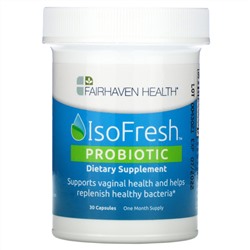 Fairhaven Health, Пробиотик IsoFresh, 30 капсул