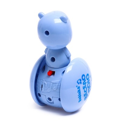 Развивающая игрушка «Музыкальная неваляшка: Мишка Роро», цвет голубой