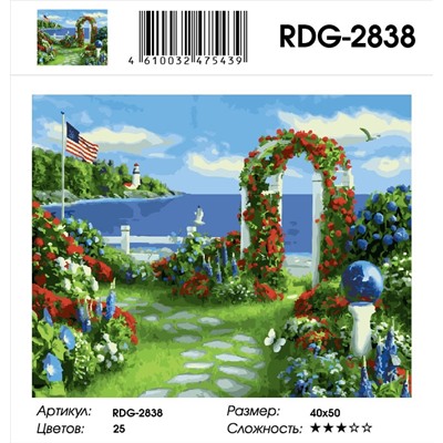 Картина по номерам 40х50 - Цветочная арка