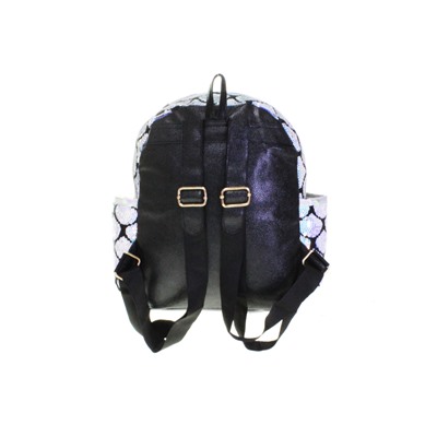 Городской рюкзак Sea_nymph с пайетками цвета пурпурная пудра с перламутром.