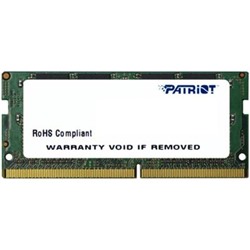 Память DDR4 4Gb 2133MHz Patriot PSD44G213381S RTL PC4-17000 CL15 SO-DIMM 260-pin 1.5В