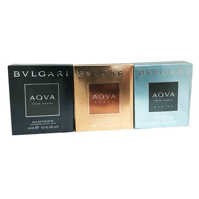 Подарочный набор Bvlgari Aqva for men 3x15 ml