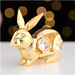 Сувенир "Кролик", 7 см, с кристаллами