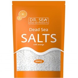drS Соль Мертвого Моря  с экстрактом апельсина (пакет) 500мл