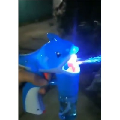 Светящиеся игрушка-мыльные пузыри "Дельфин с мячом" 9701