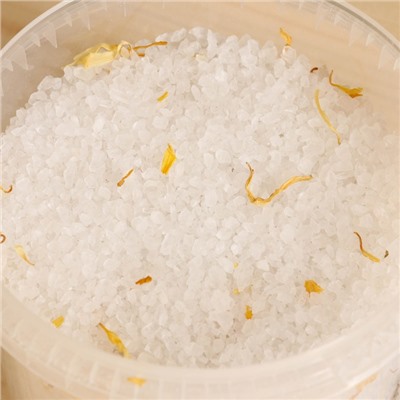 Солевой скраб "Добропаровъ" из белой каменной соли с маслом апельсина и травами, 550 гр