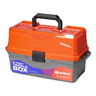 Ящик для снастей Nisus Tackle Box трехполочный оранжевый N-TB-3-O