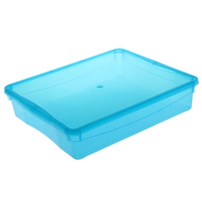 Ящик для хранения с крышкой «Колор. Стайл», 9 л, 40×34×8,5 см, цвет МИКС
