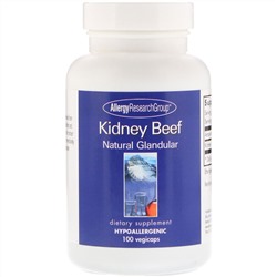 Allergy Research Group, Kidney Beef, Natural Glandular, 100 vegicaps