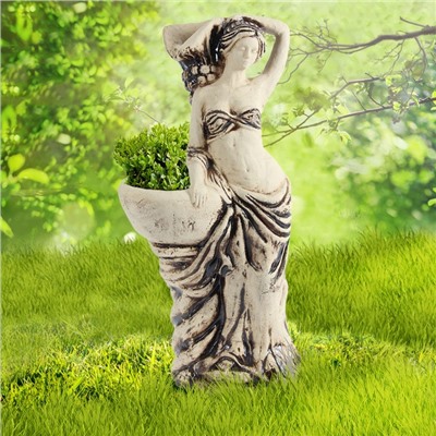 Садовая фигура с кашпо "Афродита" шамот
