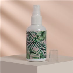 Бутылочка для хранения, с распылителем «Тропики», 75 мл, цвет белый