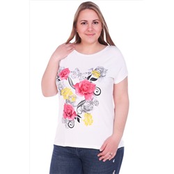 Натали 37, Женская футболка nс цветочным принтом