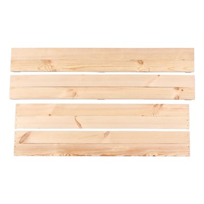 Песочница деревянная, без крыши, 150 × 140 × 18 см, без покраски, лавочки (2 шт.), Greengo