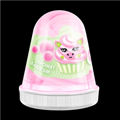 Слайм MONSTER'S SLIME FL003 Fluffy Бабл-гам розовый