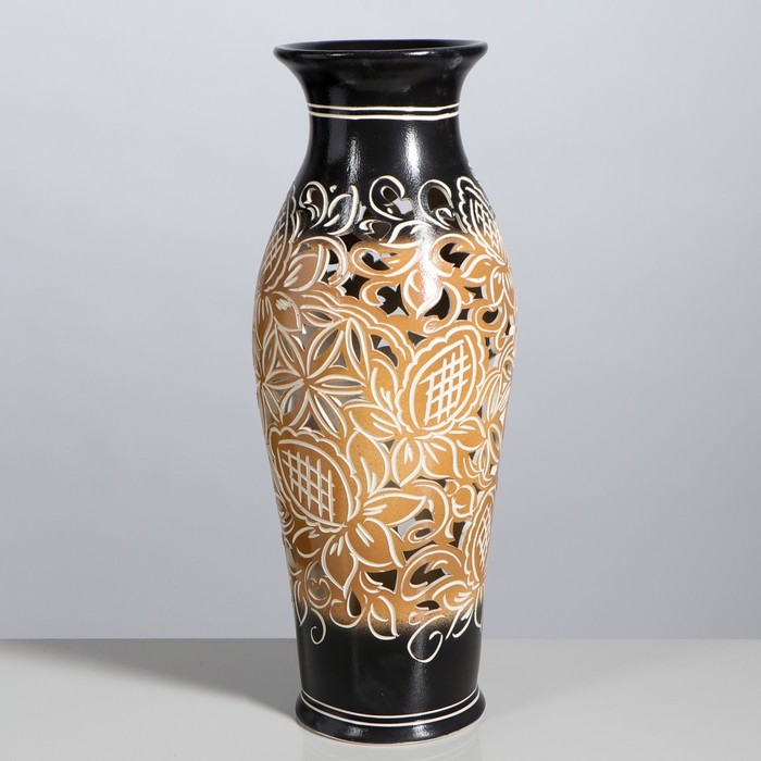 Ваза керамическая 65 см. Африканская напольная ваза. Напольная ваза рисунок.