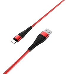 Кабель USB - Lightning BOROFONE BX32 (красный) 1м