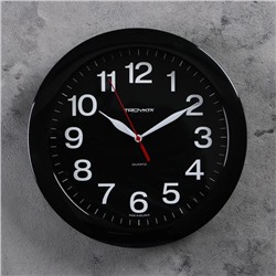 Часы настенные, серия: Классика, 29 х 29 см, черный обод