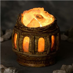 Соляная лампа "Колизей", керамическое основание, 16 см, 1-2 кг