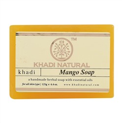 Мыло "Манго" Кхади (заживляющее и успокаивающее) Mango Soap Khadi 125 гр.