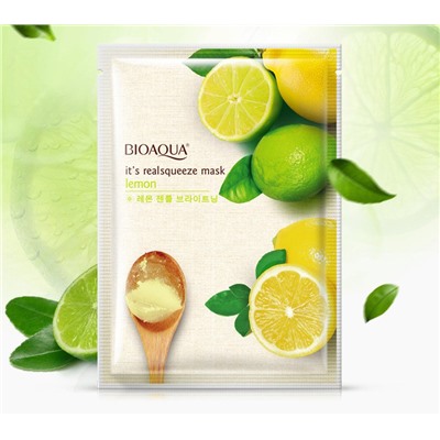 Маска для лица с лимоном Bioaqua