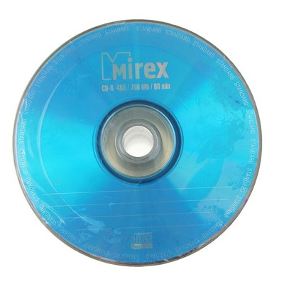 Диск CD-R Mirex Standard, 48x, 700 мб, Спайка, 50 шт