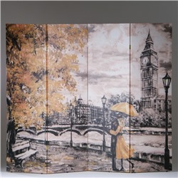 Ширма "Картина маслом. Прогулка по Лондону", 200 × 160 см