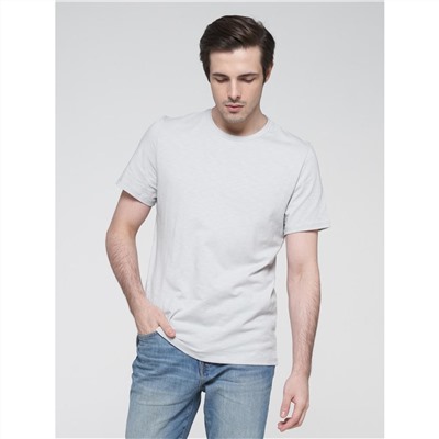 Фуфайка (футболка) мужская 201-13004; ХБ14-4102 светло серый