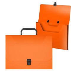 Папка-портфель А4 1отд ErichKrause Diagonal Neon, A4, оранжевый 50444