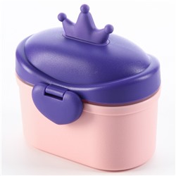 Контейнер для хранения детского питания «Корона», 400 мл., малый, цвет розовый