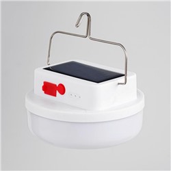 Фонарь кемпинговый аккумуляторный, 10 Вт, 12 х 12 см, солнечная батарея, от USB