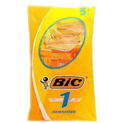 Станок BIC sensitiv однор 5шт оранж 1 лезвие*40