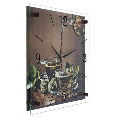 Часы настенные, серия: Кухня, "Чайная церемония", 35х35  см, микс