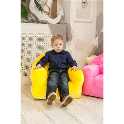 Мягкая игрушка «Кресло Мишка», цвет жёлтый