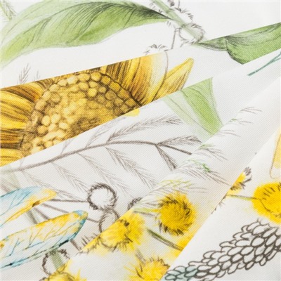 Скатерть "Этель" Солнечные цветы 110х147 см,  100% хлопок, саржа 190 г/м2