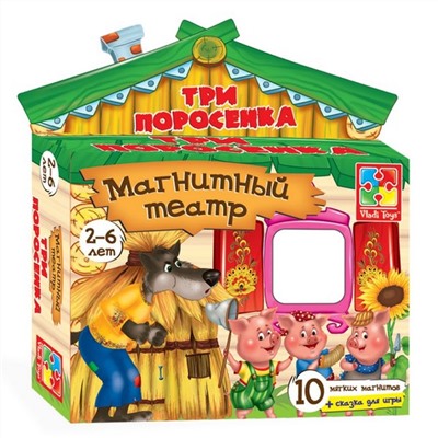 Vladi-Toys  Магнитный театр 3206-11 Три поросенка (рус)