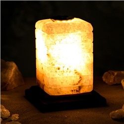 Соляная лампа "Зебра арома", цельный кристалл, 16 см, 2-3 кг