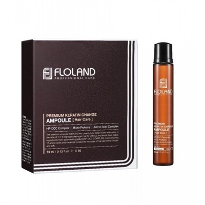 Филлер для волос с кератином Floland Premium Keratin Change Ampoule, 13 мл