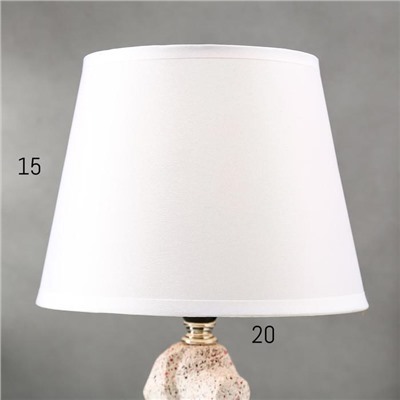 Лампа настольная 21160/1 E14 40Вт белый 20х20х34 см