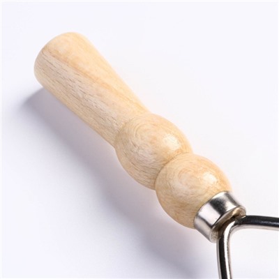 Расчёска перпендикулярная Wood, 16 х 19,7 см,  деревянная ручка