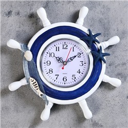 Часы настенные, серия: Море, "Клевант", дискретный ход, d-30 см