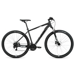 Велосипед 29" Forward Apache 3.2 HD, 2022, цвет черный матовый/серебристый, размер рамы 19"