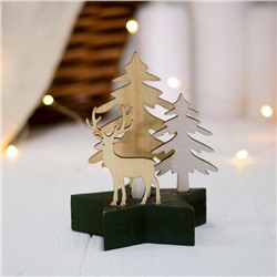Новогодний декор с подсветкой «Лесной олень»
