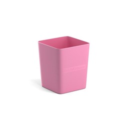 Стакан для пишущих принадлежностей ErichKrause Base 7,5 х 9 х 7,5 см, пастельный розовый