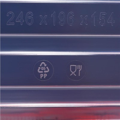 Контейнер для хранения с крышкой «Deco. Маки», 5 л, 24,6×19,6×15,4 см, цвет прозрачный